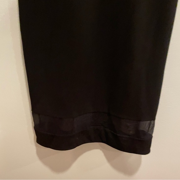 Alice & Olivia Size 8 Black Sleeveless Midi Mesh Dress - Picture 8 of 8